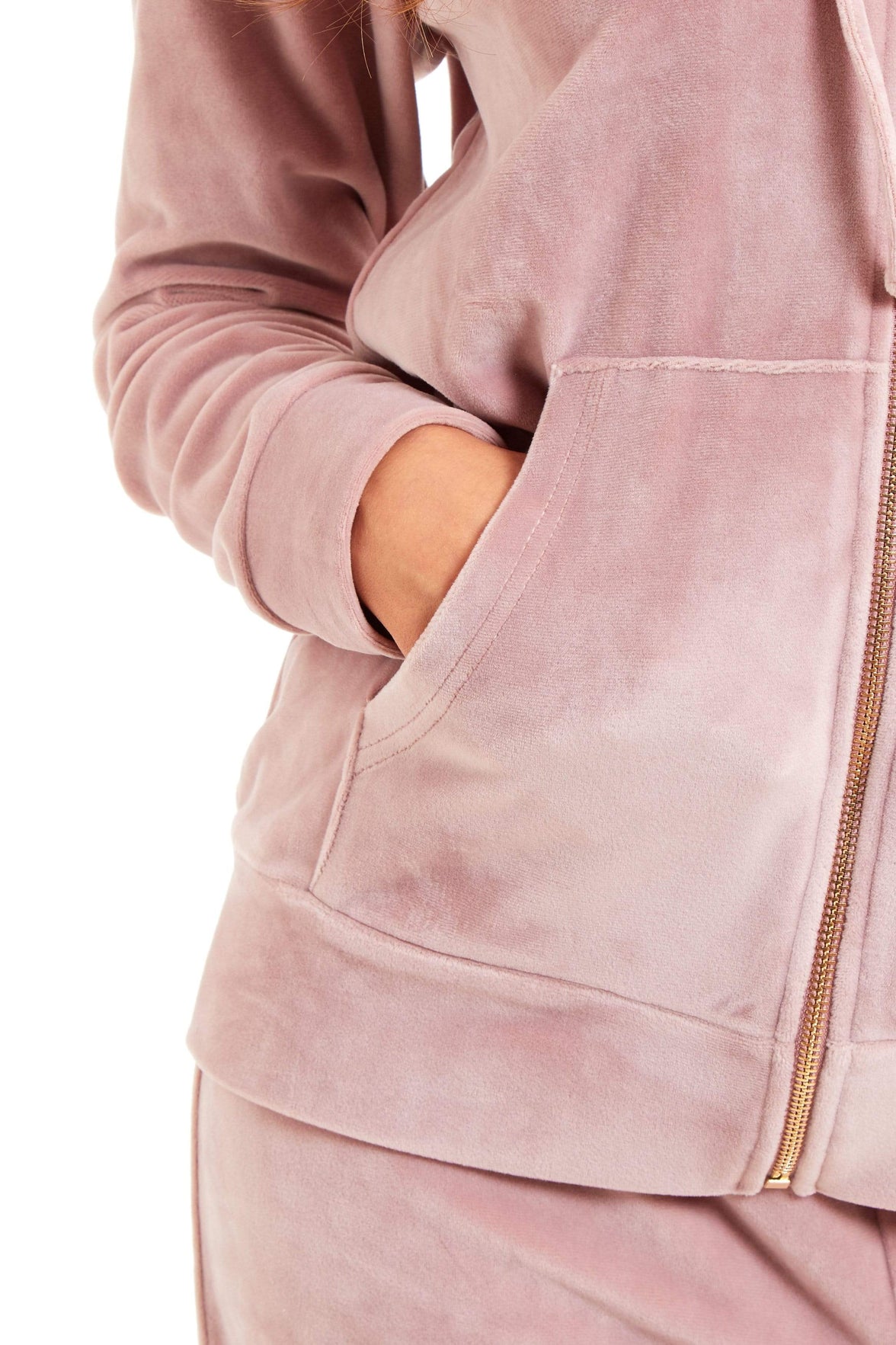 Women's Hooded Velour Lounge Set with Zipped Top and Elasticated Waistband Comfortable Stretchable Nightwear UK Sizes 8-22 by Daisy Dreamer Pyjamas