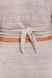 Women's Ultra-Soft Teddy Fleece Loungewear Set with Wrap Top and Stretch Pants Ideal for Lounge and Nightwear by Daisy Dreamer Pyjamas