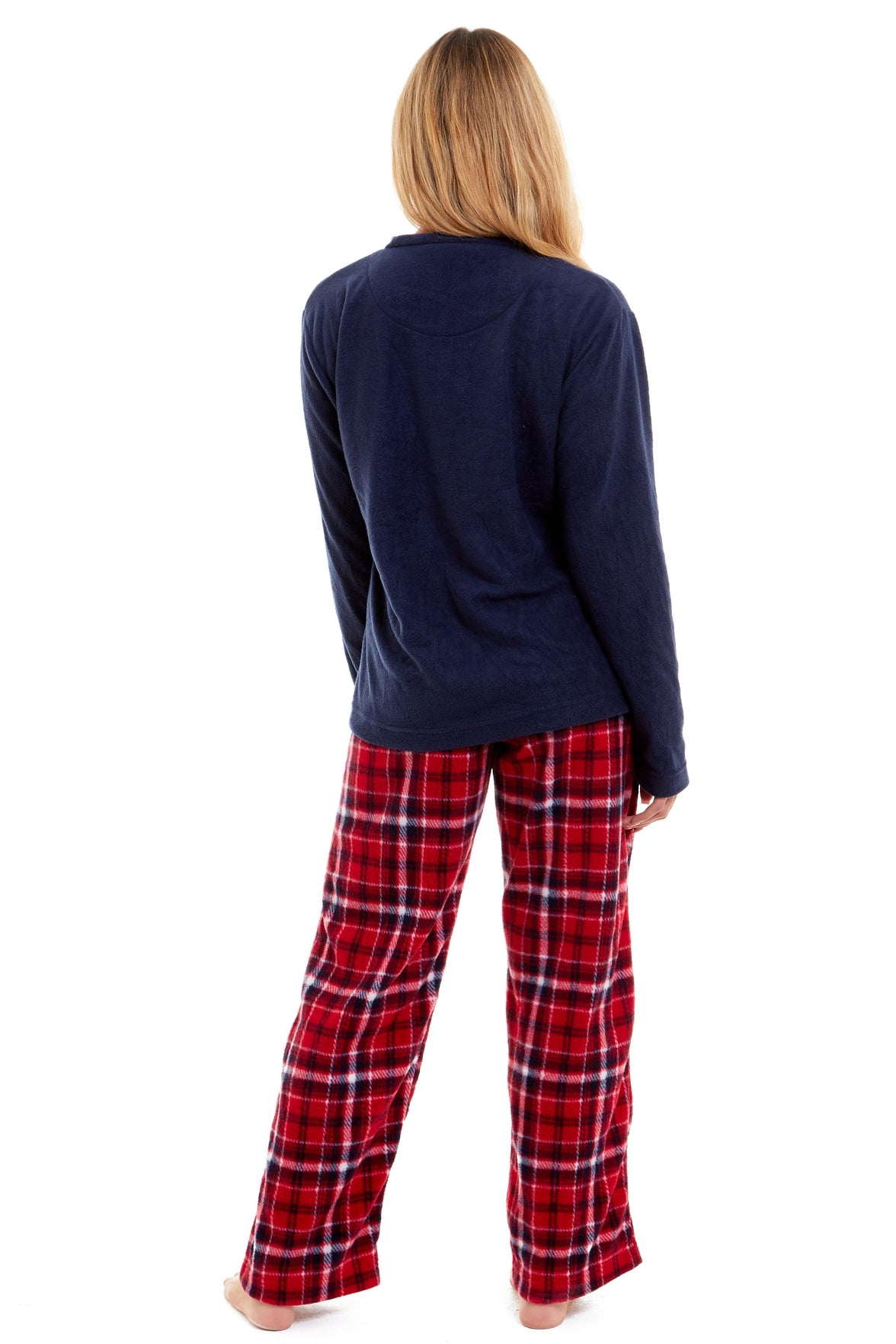 Women's Polar Bear Fleece Pyjama Set Soft Warm Winter Sleepwear Festive Christmas Gift Nightwear by Daisy Dreamer Pyjamas