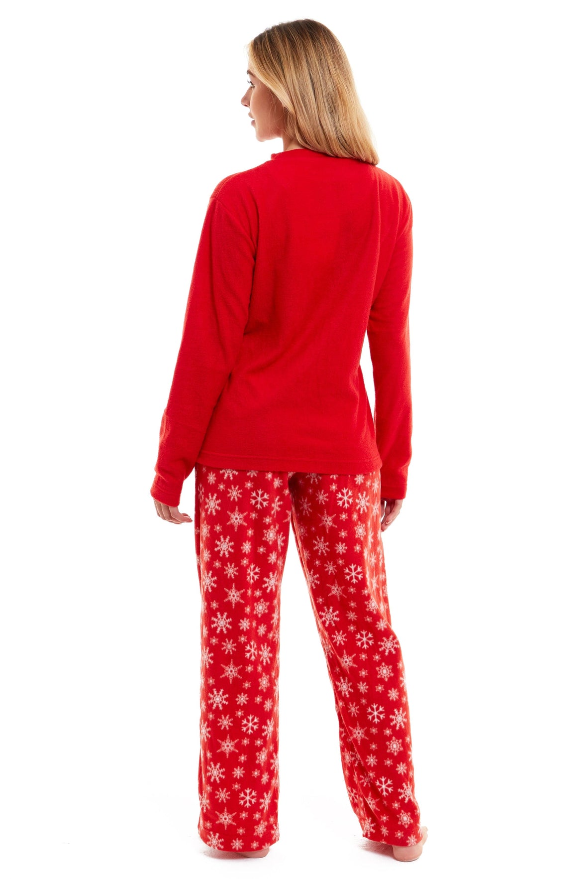 Women's Ultra Soft Polar Fleece Pyjama Set with Festive Robin Design Warm Winter Nightwear Comfortable Loungewear Christmas Gift by Daisy Dreamer Pyjamas