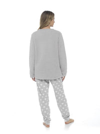 Women's Cosy Sloth Teddy Fleece Pyjama Set Plush Warm Nightwear with Adorable Design Perfect Gift by Daisy Dreamer Pyjamas