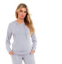 Women's Super Cosy Hooded Pyjama Set Soft Brushed Polyester Viscose Loungewear Warm and Elegant Nightwear Various Colours UK Sizes 8-22 by Daisy Dreamer Pyjamas