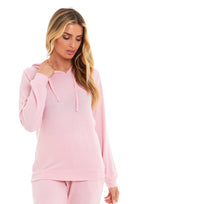 Women's Super Cosy Hooded Pyjama Set Soft Brushed Polyester Viscose Loungewear Warm and Elegant Nightwear Various Colours UK Sizes 8-22 by Daisy Dreamer Pyjamas