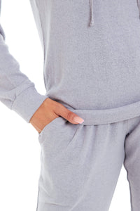 Women's Super Cosy Hooded Pyjama Set Soft Brushed Polyester Viscose Loungewear Warm and Elegant Nightwear Various Colours UK Sizes 8-22 by Daisy Dreamer Pyjamas