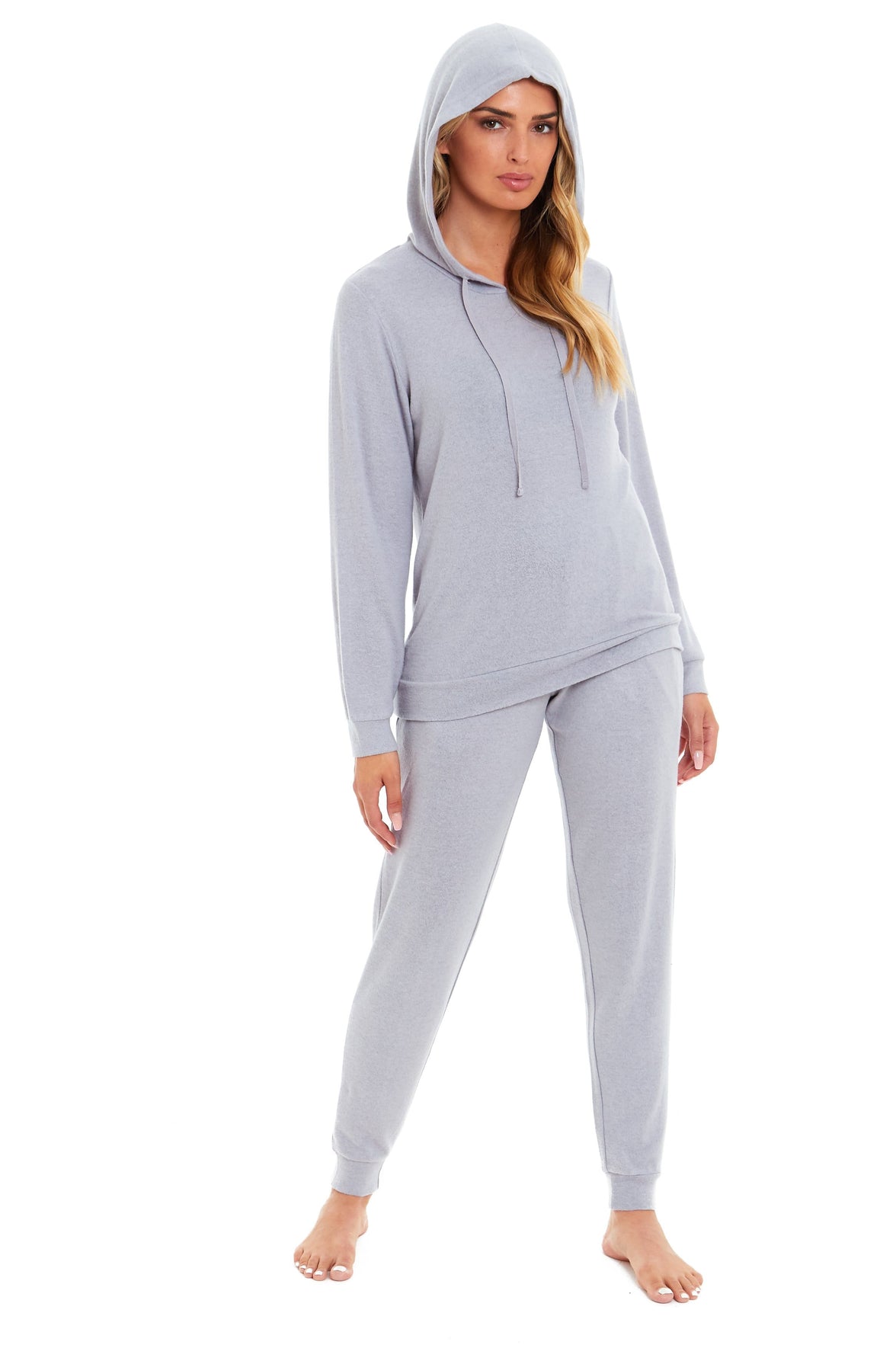 Women's Super Cosy Hooded Pyjama Set Soft Brushed Polyester Viscose Loungewear Warm and Elegant Nightwear Various Colours UK Sizes 8-22 by Daisy Dreamer Pyjamas