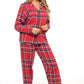 Flannelette Check Pyjama Set, Soft Brushed Cotton PJs Daisy Dreamer Pyjamas