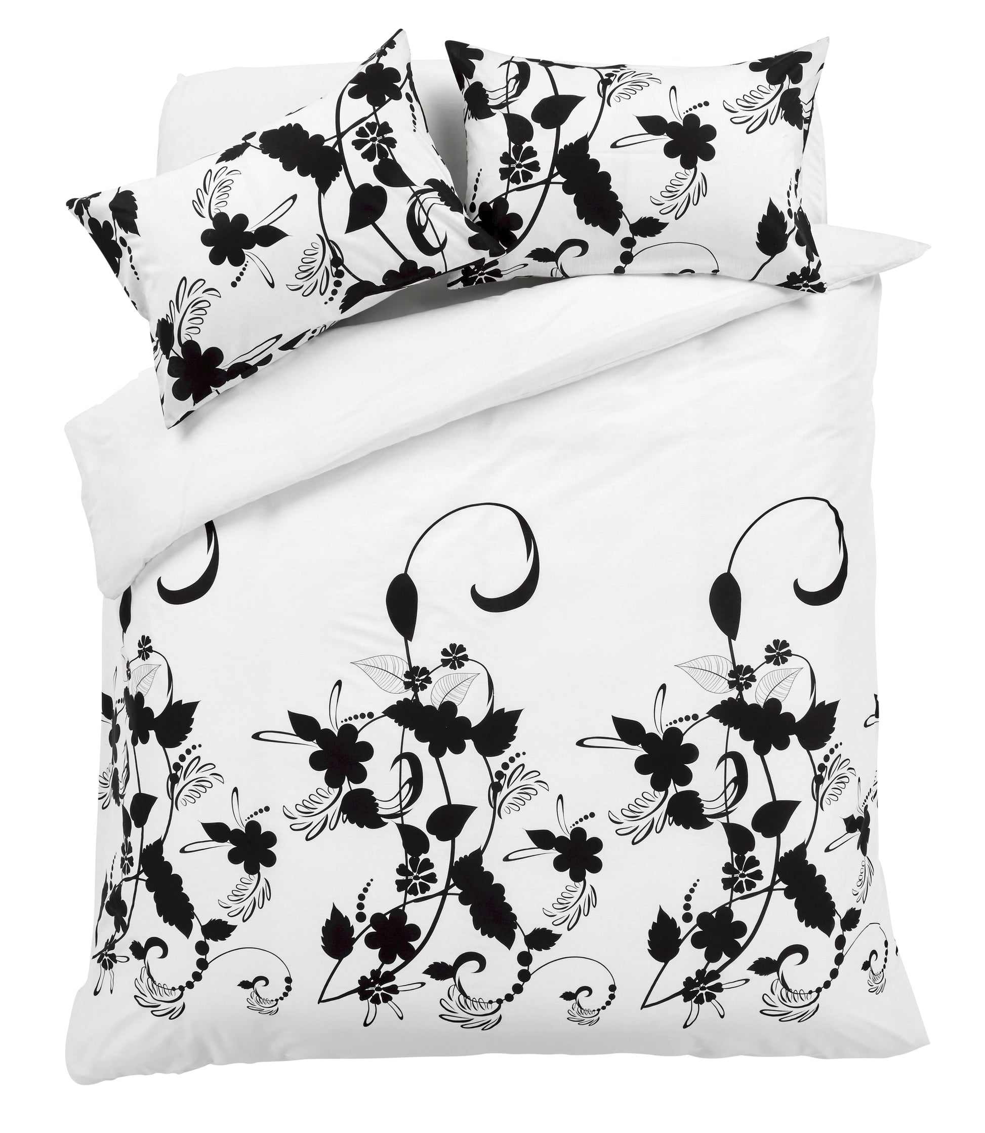 Floral Trail Duvet Set Luxurious Cotton Rich Soft Bedding with Elegant Botanical Design in Single Double King and Super King Sizes OEKO-TEX Certified by OLIVIA ROCCO Duvet Cover
