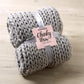 Handmade Chunky Cable Knit Throw OLIVIA ROCCO Throw