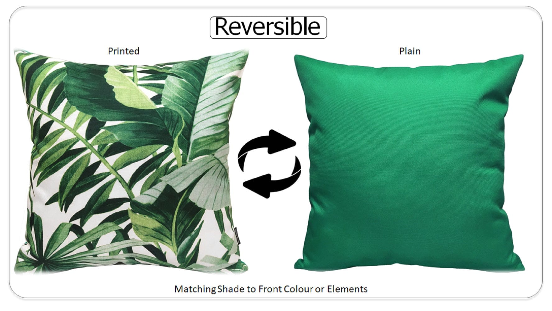 Jamil Green Outdoor Waterproof Cushions 43 x 43 cm Comfortable Durable Water-Resistant for Patio Garden Travel Beach by OLIVIA ROCCO JAMIL GREEN / 43 x 43 cm Cushions