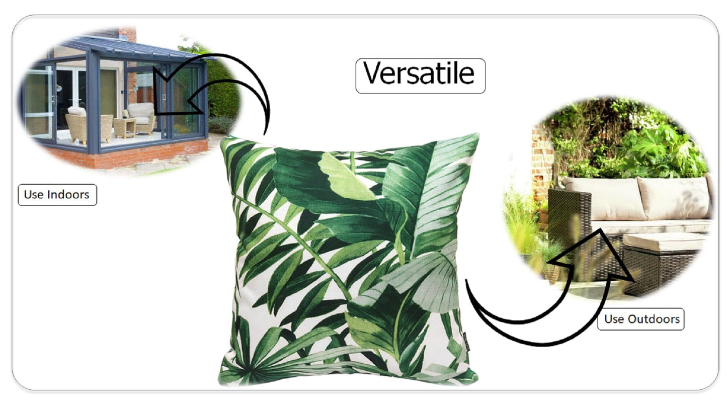 Jamil Green Outdoor Waterproof Cushions 43 x 43 cm Comfortable Durable Water-Resistant for Patio Garden Travel Beach by OLIVIA ROCCO JAMIL GREEN / 43 x 43 cm Cushions
