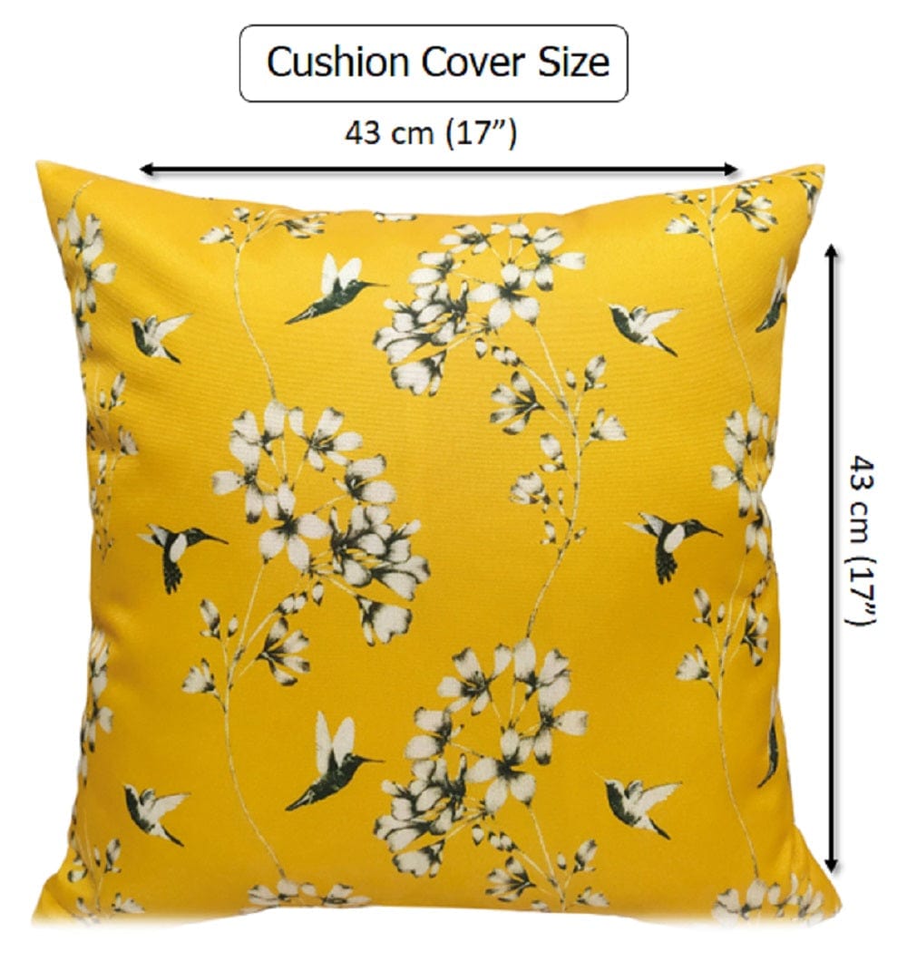 Jardin Ochre Waterproof Outdoor Cushions for Patio Garden and Poolside Durable Stylish Polyester Seating by OLIVIA ROCCO JARDIN OCHRE / 43 x 43 cm Cushions
