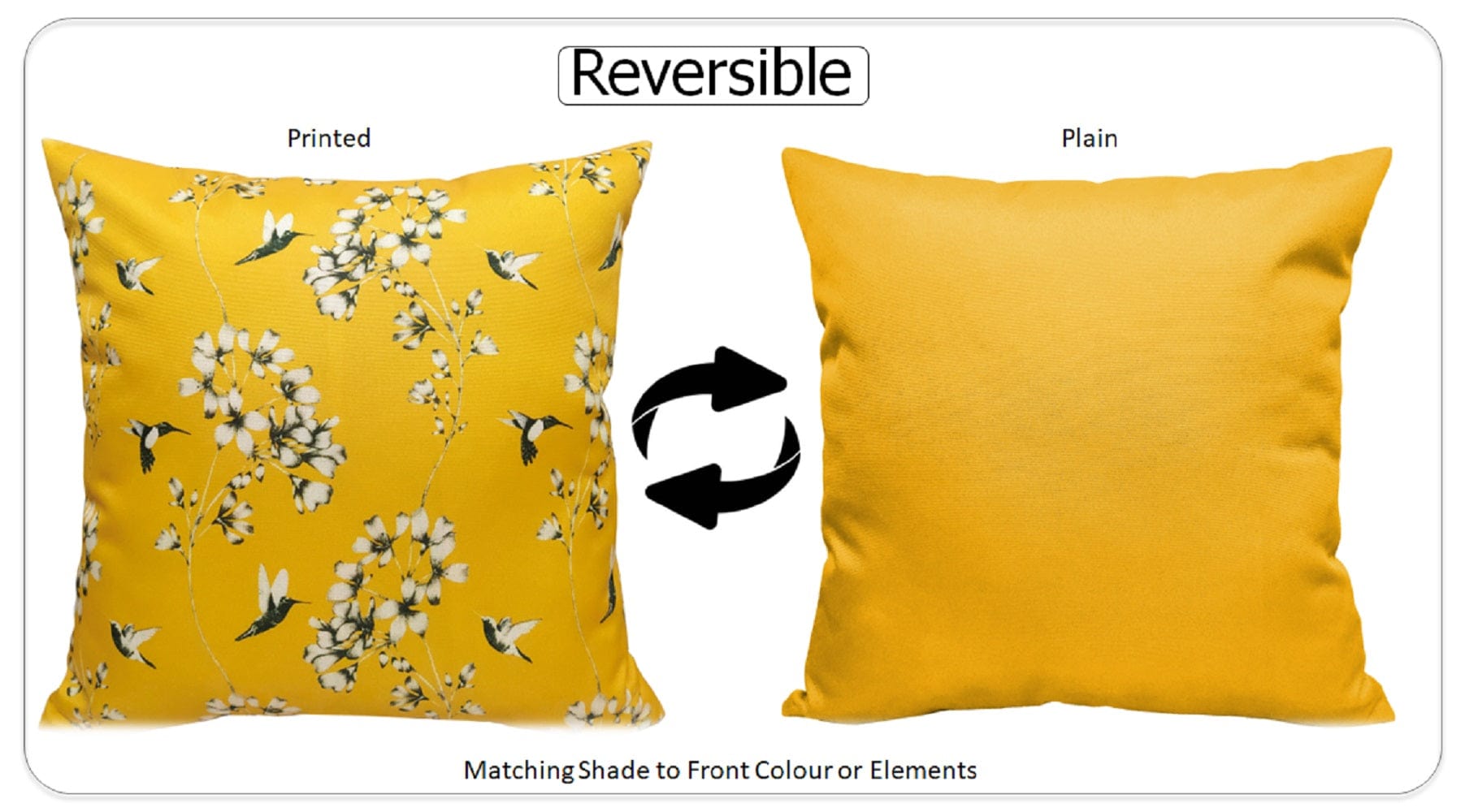Jardin Ochre Waterproof Outdoor Cushions for Patio Garden and Poolside Durable Stylish Polyester Seating by OLIVIA ROCCO JARDIN OCHRE / 43 x 43 cm Cushions