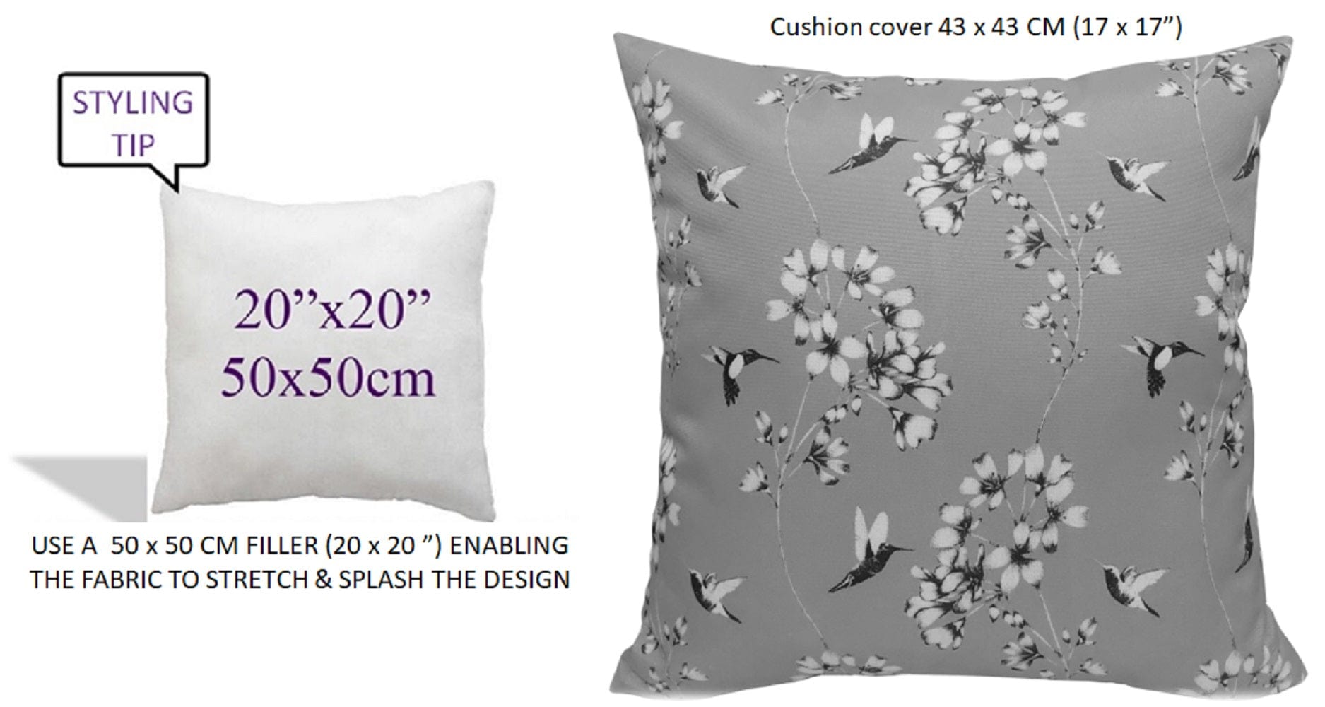 Jardin Silver Waterproof Outdoor and Indoor Cushions 17x17 Inch Weather-Resistant Patio Garden Balcony Seating Premium Hollow-Fibre Decorative Pillows by OLIVIA ROCCO JARDIN SILVER / 43 x 43 cm Cushions