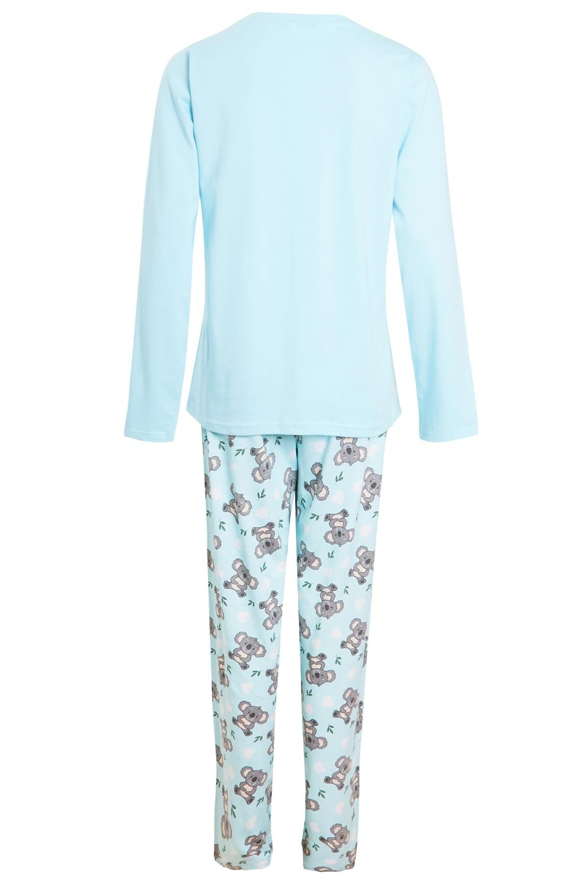 Koala Bear Grey Cotton Pyjama Set With Pom Pom Detailing Daisy Dreamer Pyjamas