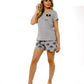 Koala Bear Grey Cotton T Shirt & Shorts Pyjama Set With Pom Pom Detailing Daisy Dreamer Pyjamas