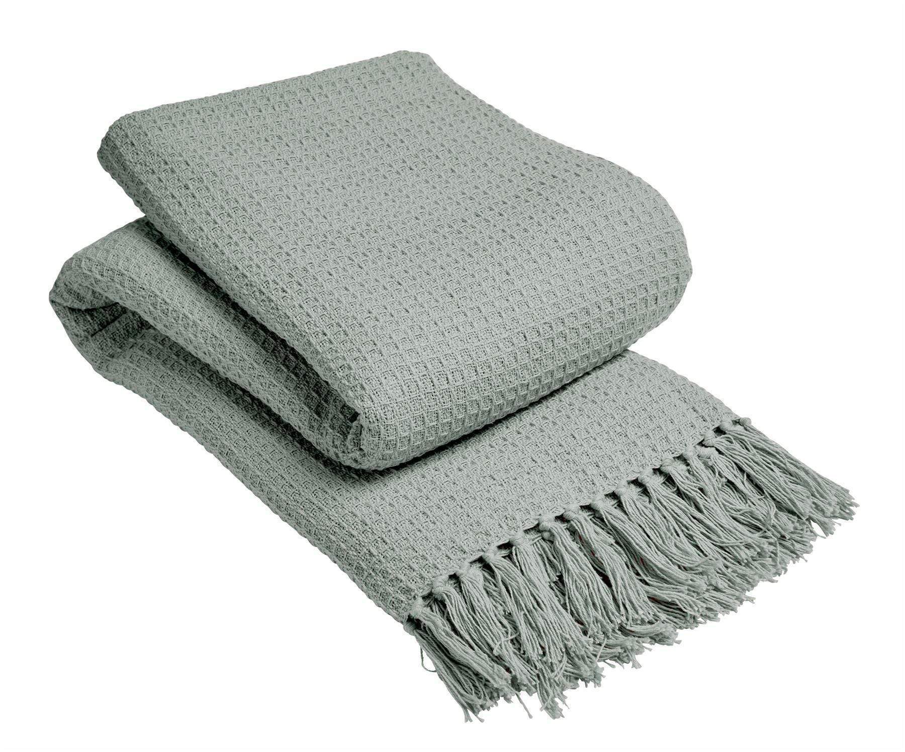 Lisbon Pure Cotton Honeycomb Throw OLIVIA ROCCO Throw