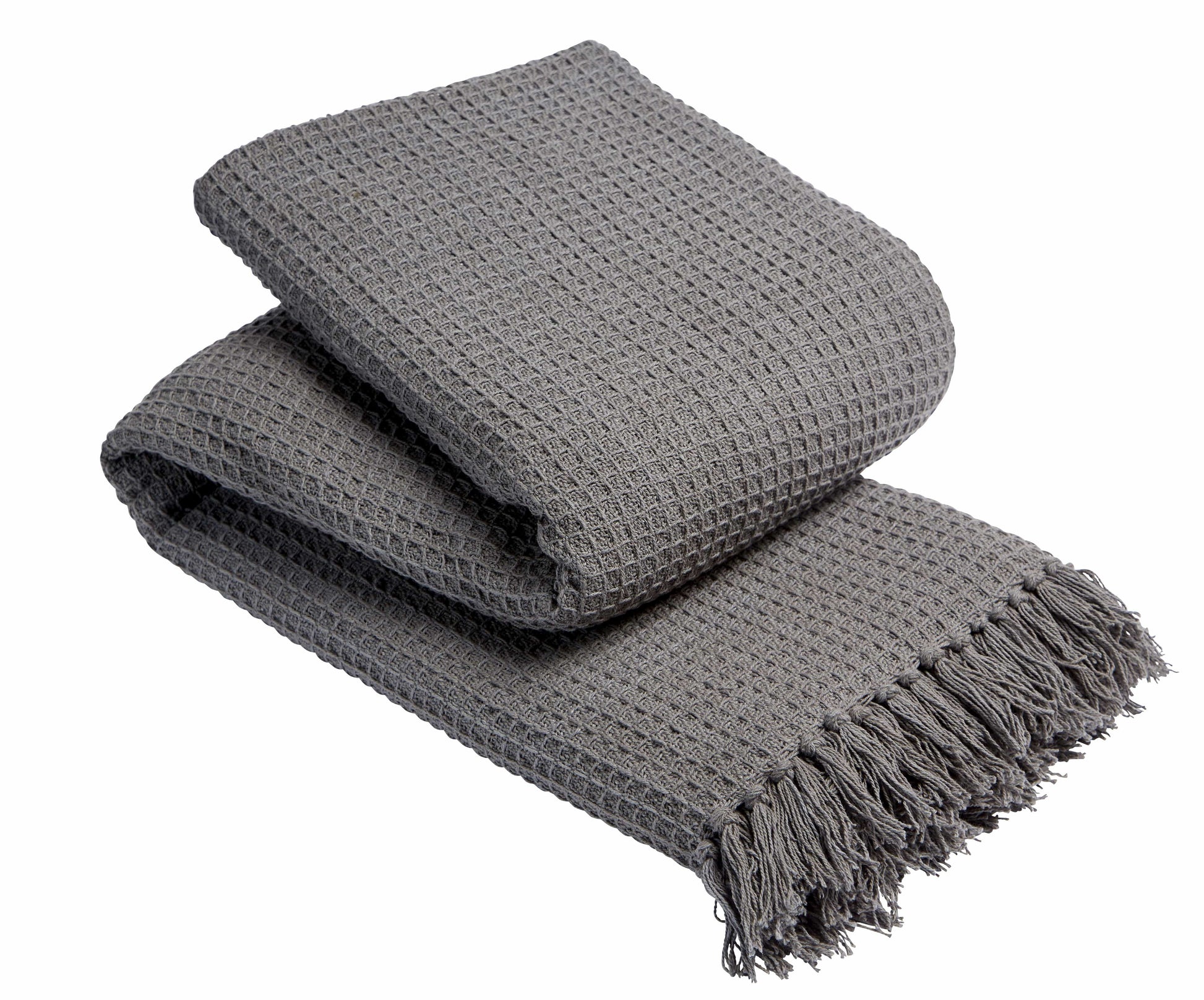 Lisbon Pure Indian Cotton Handwoven Honeycomb Throw Blanket Luxurious Soft Lightweight Easycare Cover for Sofa Bed or Living Room Available in 10 Colours and Sizes by OLIVIA ROCCO Throw