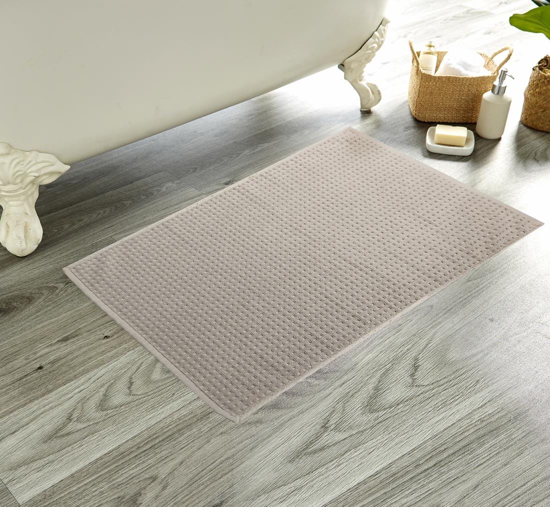 Luxe Ultra-Soft Deep Cotton Pile Bathmats Handcrafted Eco-Friendly Absorbent Quick-Drying Premium Cotton Rug for Bathroom Decor by OLIVIA ROCCO MINK / 50 x 80 cm Bath Mat