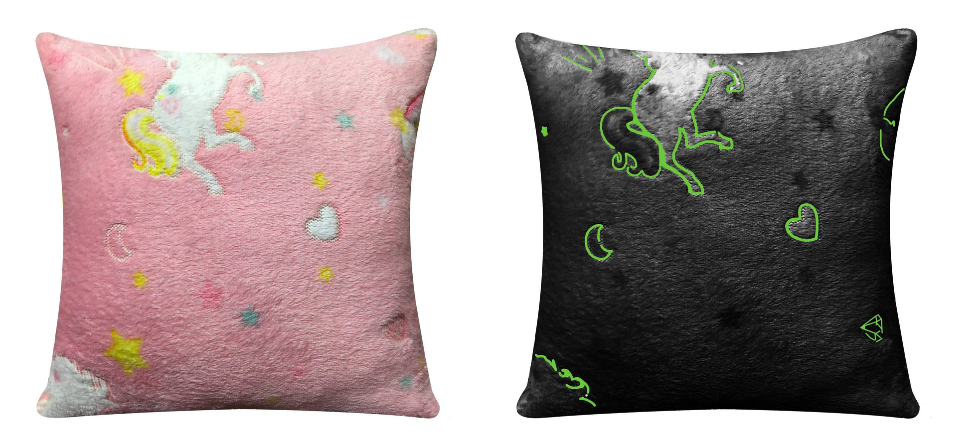 Rainbow Unicorn Glow In The Dark Teddy Duvet Set OLIVIA ROCCO Duvet Cover