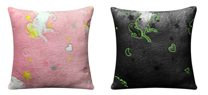 Rainbow Unicorn Glow In The Dark Teddy Duvet Set OLIVIA ROCCO Duvet Cover