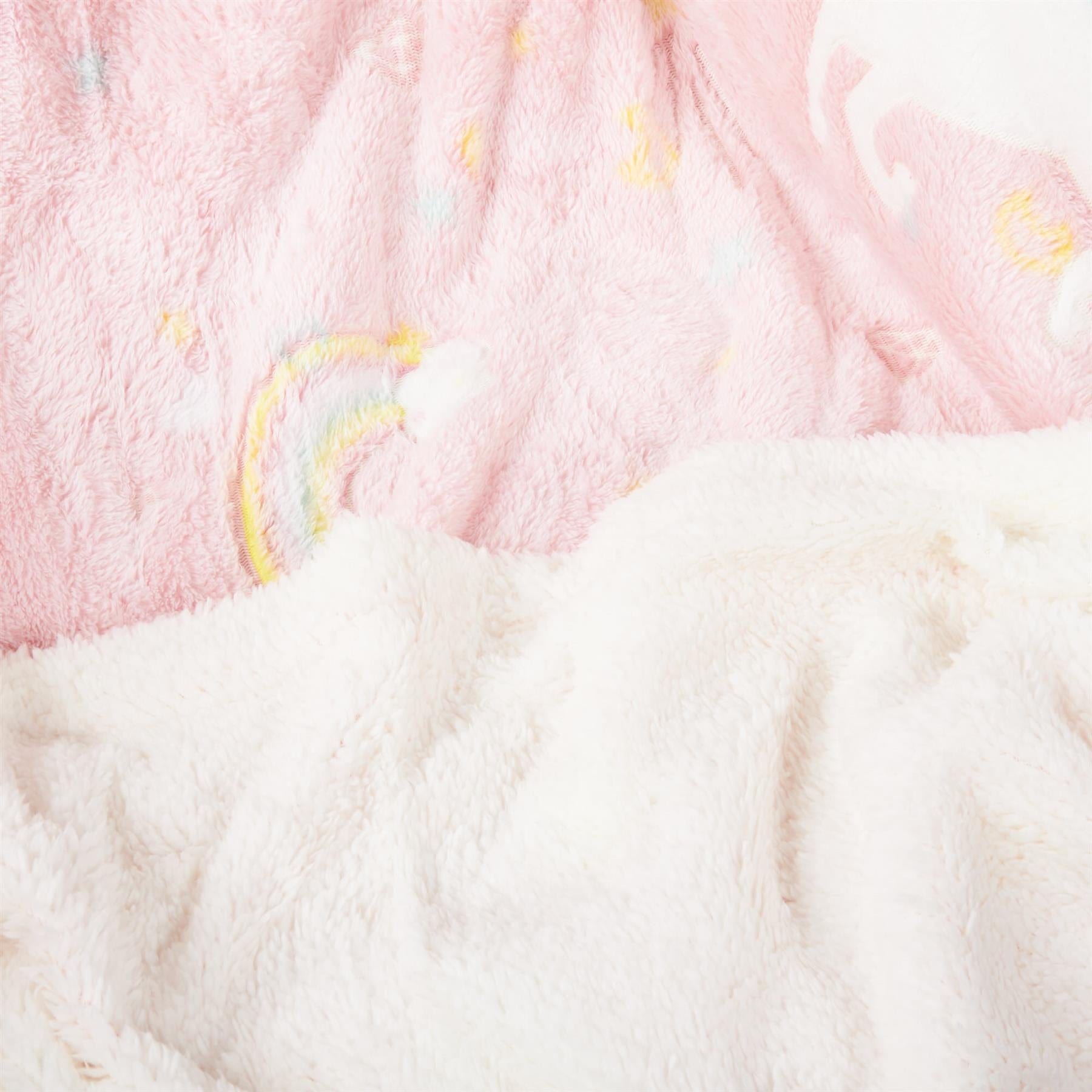 Rainbow Unicorn Glow In The Dark Teddy Duvet Set OLIVIA ROCCO Duvet Cover