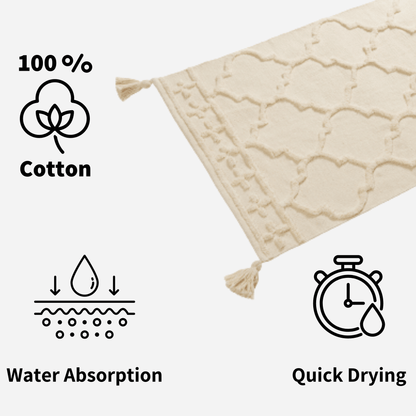 Marrakesh Hand Woven Cotton Rug Eco-Friendly Durable Carpet for Living Room Bedroom Kitchen and Entryway Luxury Tufted Home Decor in Multiple Sizes by OLIVIA ROCCO Rugs
