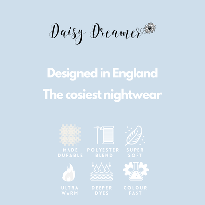 Koala Bear Plush Fleece Hooded Pyjama Set, Twosie Pyjama Mother & Daughter Matching Loungewear Daisy Dreamer Pyjamas