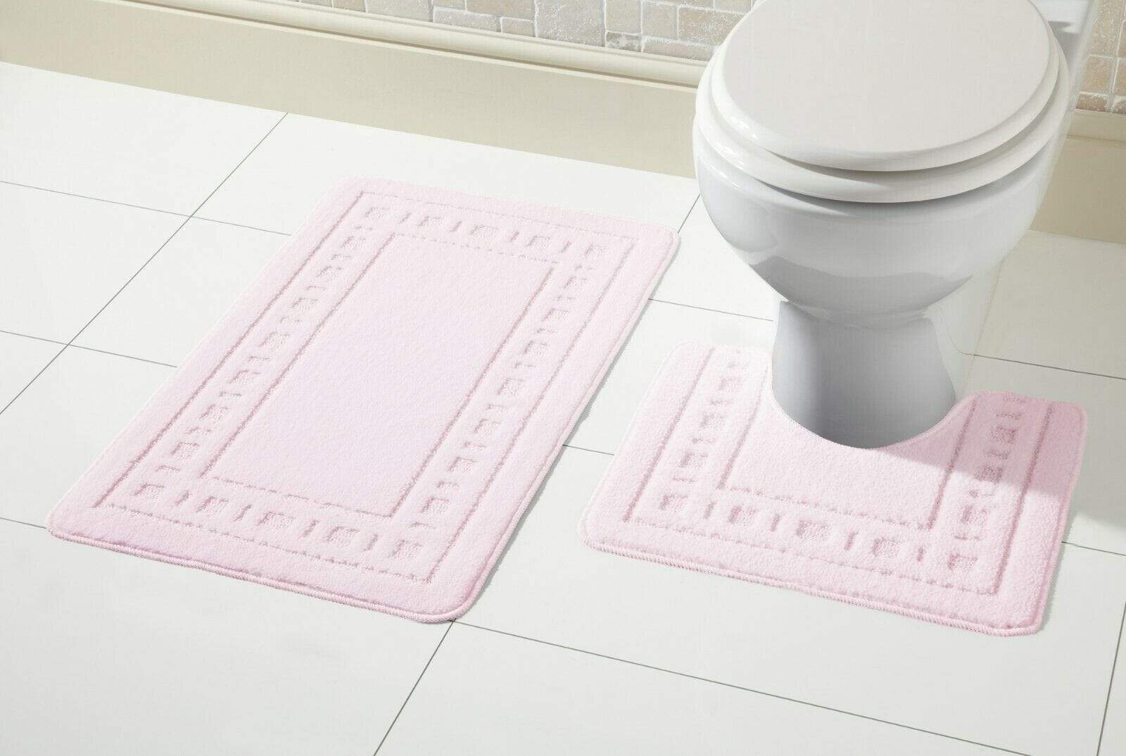 Miami Bath Mat Set BLUSH PINK OLIVIA ROCCO basics Bath Mat