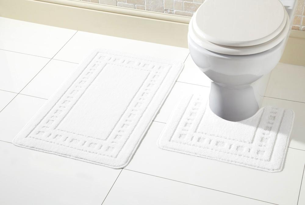 Miami Bath Mat Set WHITE OLIVIA ROCCO basics Bath Mat