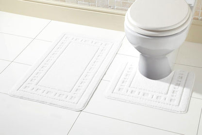 Miami Bath Mat Set WHITE OLIVIA ROCCO basics Bath Mat