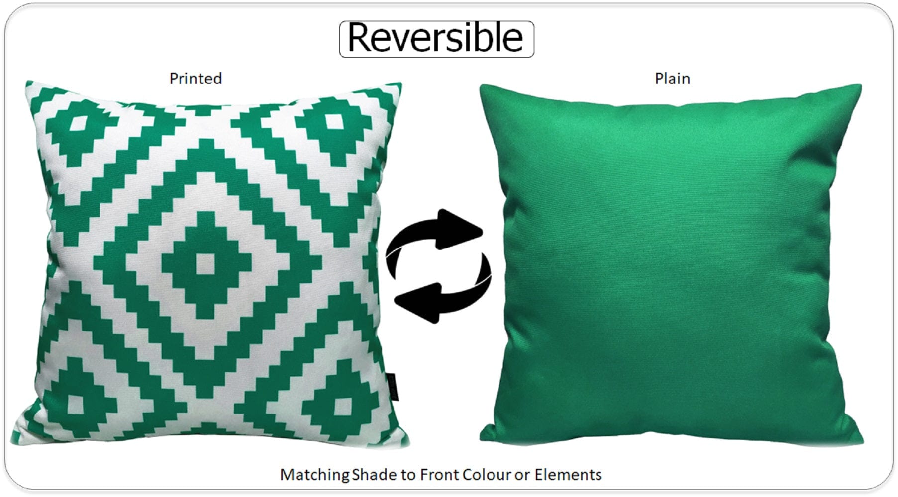Printed Waterproof Cushions NAIROBI LIME GREEN / 43 x 43 Cm OLIVIA ROCCO Cushions