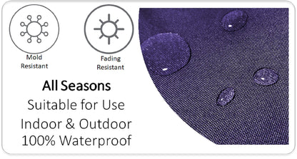 Nairobi Purple Outdoor Scatter Cushions Waterproof Weather Resistant Decorative Pillows for Garden Patio Beach Indoor 43 x 43 cm by OLIVIA ROCCO NAIROBI PURPLE / 43 x 43 cm Cushions