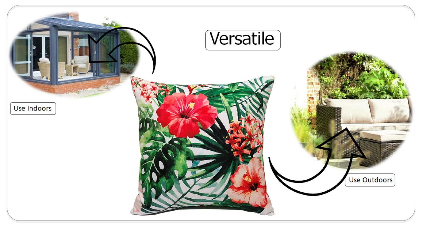Nairobi Purple Waterproof Outdoor & Travel Cushions Weather-Resistant Indoor Outdoor Elegant Seat Pads by OLIVIA ROCCO GARDENIA / 43 x 43 cm Cushions