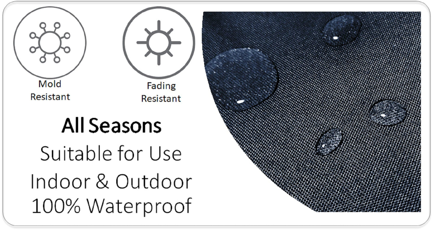 Nairobi Silver Waterproof Outdoor Cushions 17x17 Inches Weather Resistant Durable Polyester Garden Patio by OLIVIA ROCCO NAIROBI SILVER / 43 x 43 cm Cushions