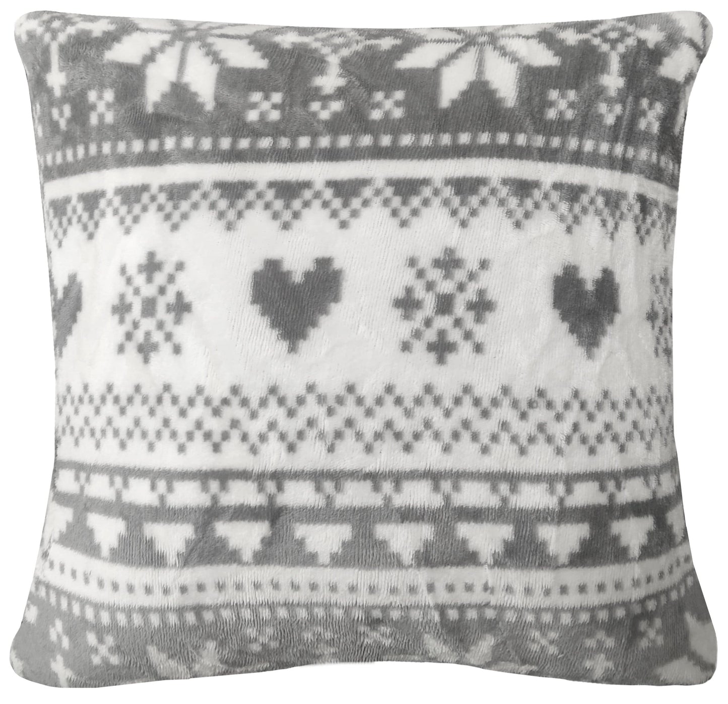 Nordic Fair Isle Teddy Duvet Set CUSHION OLIVIA ROCCO Duvet Cover