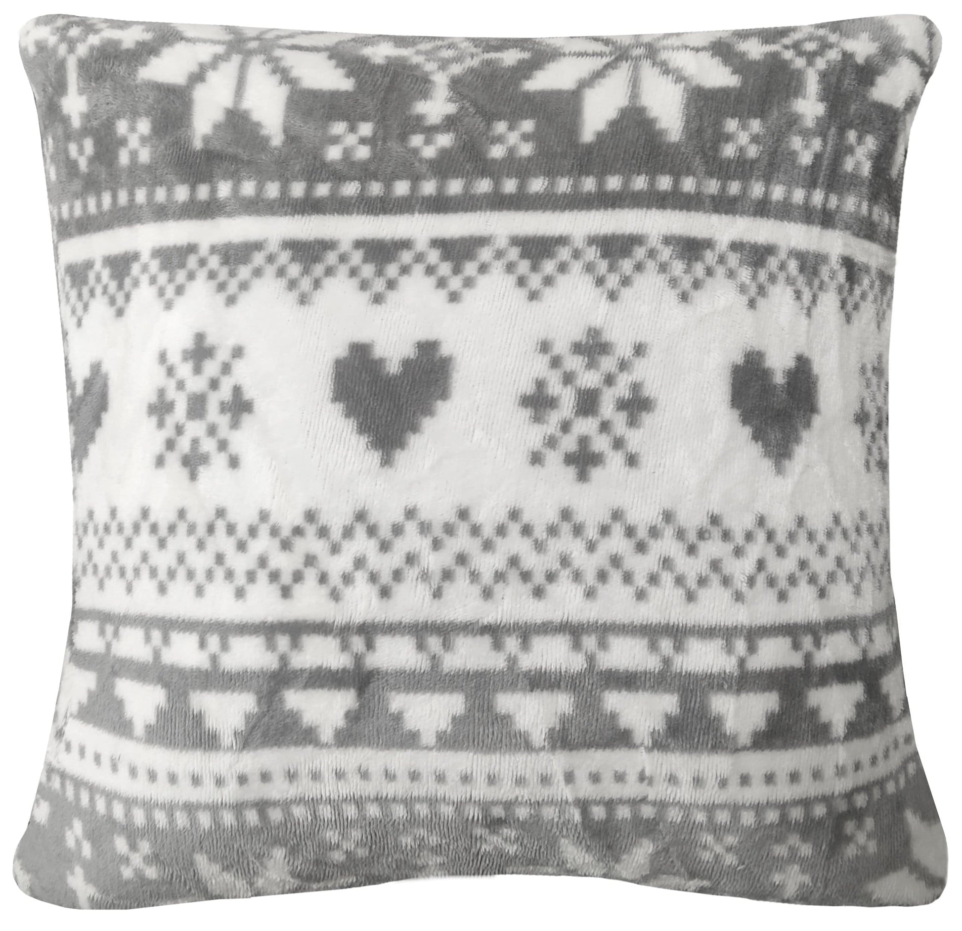 Nordic Fair Isle Teddy Duvet Set CUSHION OLIVIA ROCCO Duvet Cover