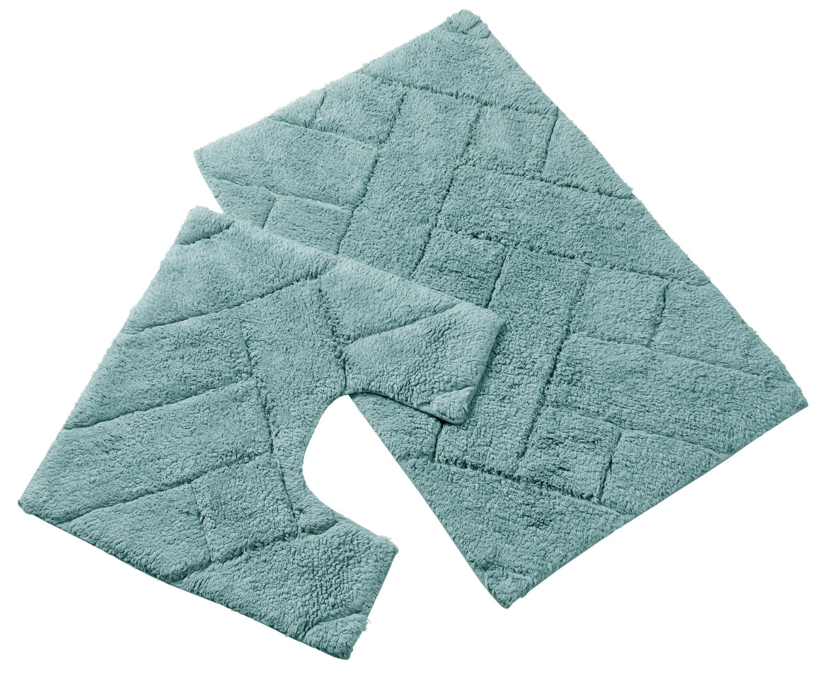 Bali Bath Mat & Pedestal Set Luxurious Super Absorbent Extra-Soft Cotton Mats for Bathroom Comfort and Style in Multiple Colours by OLIVIA ROCCO Bath Mat