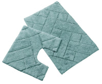 Bali Bath Mat & Pedestal Set Luxurious Super Absorbent Extra-Soft Cotton Mats for Bathroom Comfort and Style in Multiple Colours by OLIVIA ROCCO Bath Mat