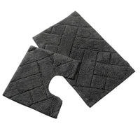 Bali Bath Mat & Pedestal Set Luxurious Super Absorbent Extra-Soft Cotton Mats for Bathroom Comfort and Style in Multiple Colours by OLIVIA ROCCO Bath Mat
