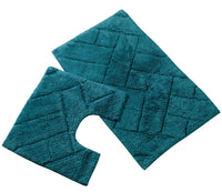 Bali Bath Mat & Pedestal Set Luxurious Super Absorbent Extra-Soft Cotton Mats for Bathroom Comfort and Style in Multiple Colours by OLIVIA ROCCO Bath Mat