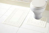 Miami Bath Mat Set Luxurious Ultra-Absorbent Non-Slip Bathroom Rugs with Multiple Color Options Perfect for Home Hotel or Guesthouse by OLIVIA ROCCO CREAM Bath Mat