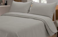 Capri Embossed Luxury Bedspread Set with Quilted Throw & Duvet Elegant Premium Bedding with Matching Pillow Shams Multiple Colours for Home Decor & Gifts by OLIVIA ROCCO Bedspread
