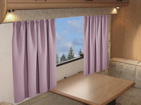 Blackout Thermal Curtains for Caravans and Campervans 100% Light Blocking 11 Colour Options Energy Efficient Pencil Pleat Panels by OLIVIA ROCCO 45” x 38” / DUSKY PINK Curtain