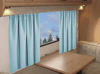 Blackout Thermal Curtains for Caravans and Campervans 100% Light Blocking 11 Colour Options Energy Efficient Pencil Pleat Panels by OLIVIA ROCCO 45” x 38” / DUCKEGG Curtain