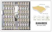 Blackout Thermal Curtains with Check and Marble Design Energy Saving Light Blocking Panels Multiple Sizes and Colours by OLIVIA ROCCO Curtain
