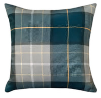 Blackout Thermal Curtains with Check and Marble Design Energy Saving Light Blocking Panels Multiple Sizes and Colours by OLIVIA ROCCO CUSHION COVER / CHECK EMERALD GREEN Curtain