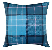 Blackout Thermal Curtains with Check and Marble Design Energy Saving Light Blocking Panels Multiple Sizes and Colours by OLIVIA ROCCO CUSHION COVER / CHECK TEAL Curtain