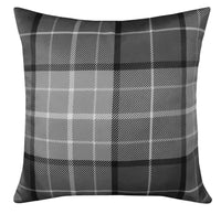 Blackout Thermal Curtains with Check and Marble Design Energy Saving Light Blocking Panels Multiple Sizes and Colours by OLIVIA ROCCO CUSHION COVER / CHECK GREY Curtain