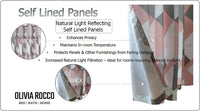 Blackout Thermal Curtains with Check and Marble Design Energy Saving Light Blocking Panels Multiple Sizes and Colours by OLIVIA ROCCO Curtain