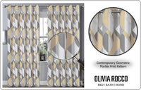 Blackout Thermal Curtains with Check and Marble Design Energy Saving Light Blocking Panels Multiple Sizes and Colours by OLIVIA ROCCO Curtain